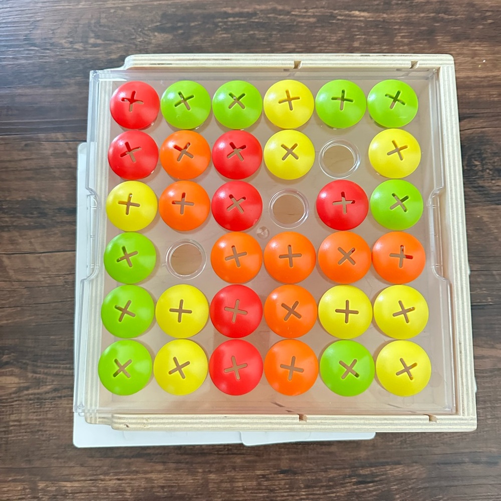LOVERY mosaic button board montessori game